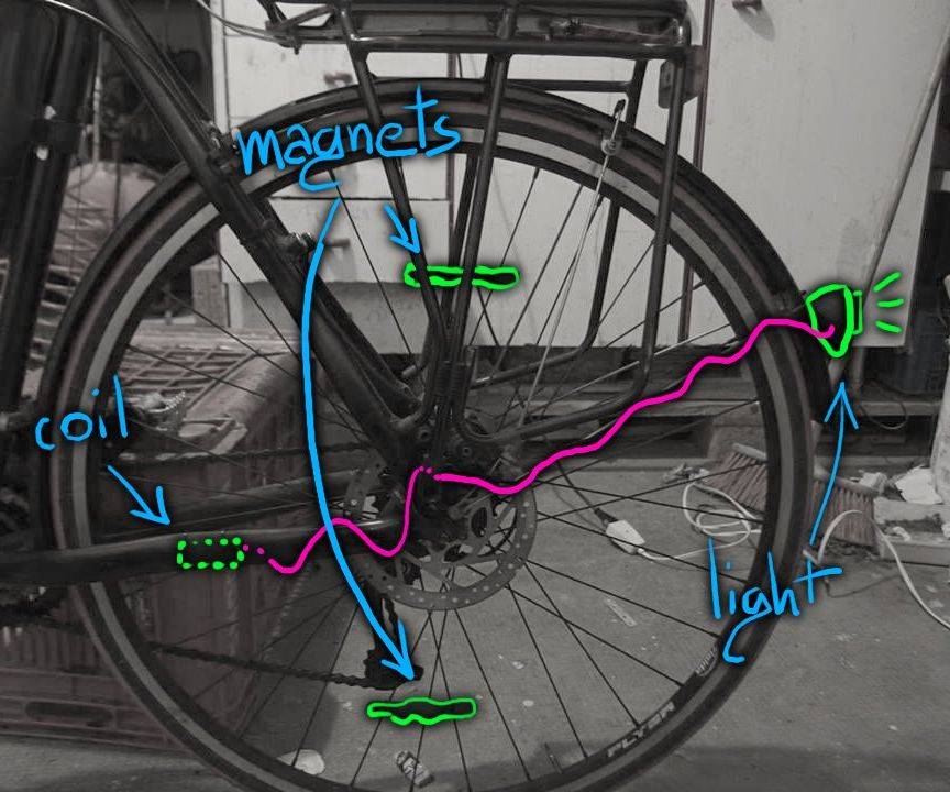 Как сделать своими руками фонарик на велосипед