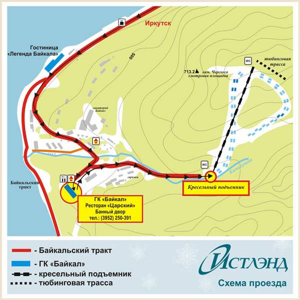 Карта отелей иркутска