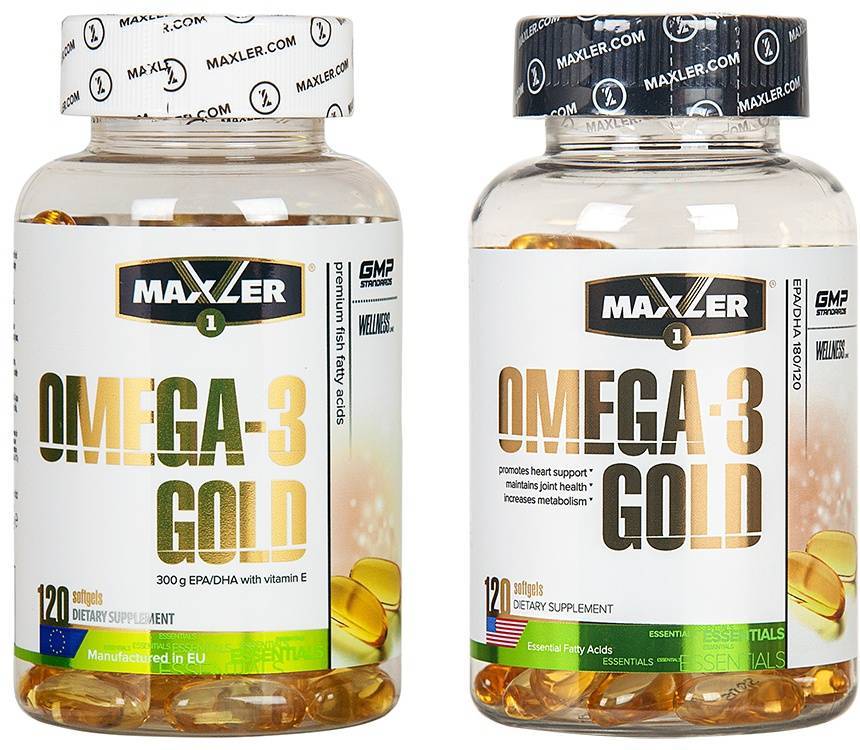 Maxler omega-3 gold 120 softgels за 690 рублей — «nutritionbar»