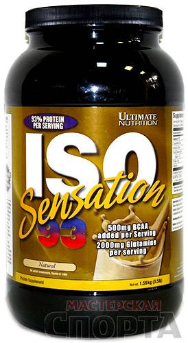 Iso sensation 93 от ultimate nutrition: изолят сывороточного протеина