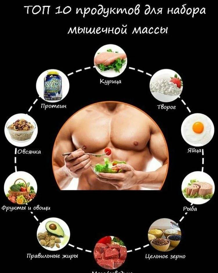 Режим питания для набора мышечной массы