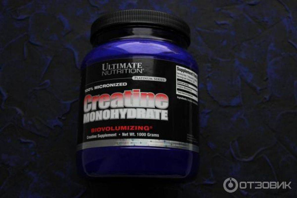 Креатин ultimate nutrition creatine monohydrate (1 000 гр.)