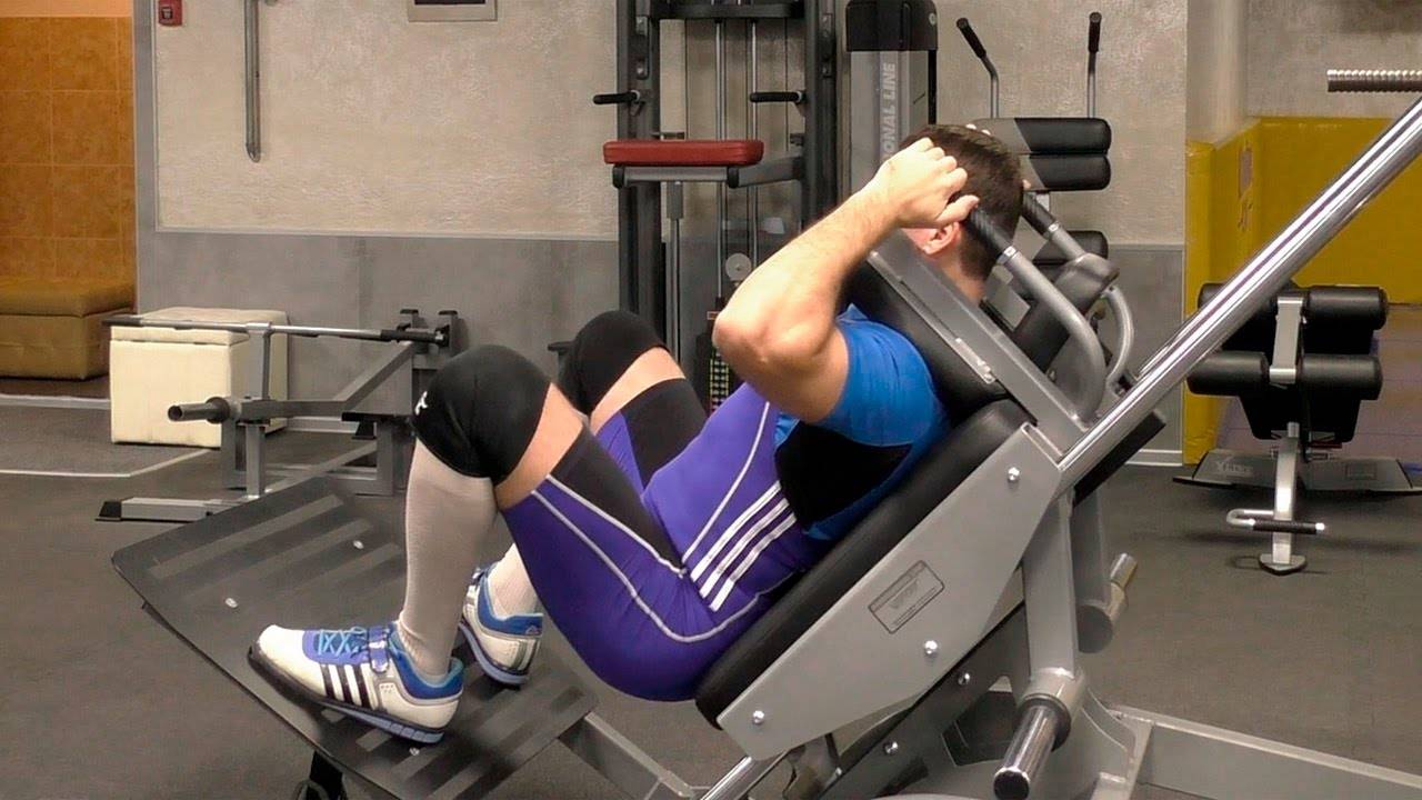 Гакк-приседания в тренажере: техника выполнения, какие мышцы работают