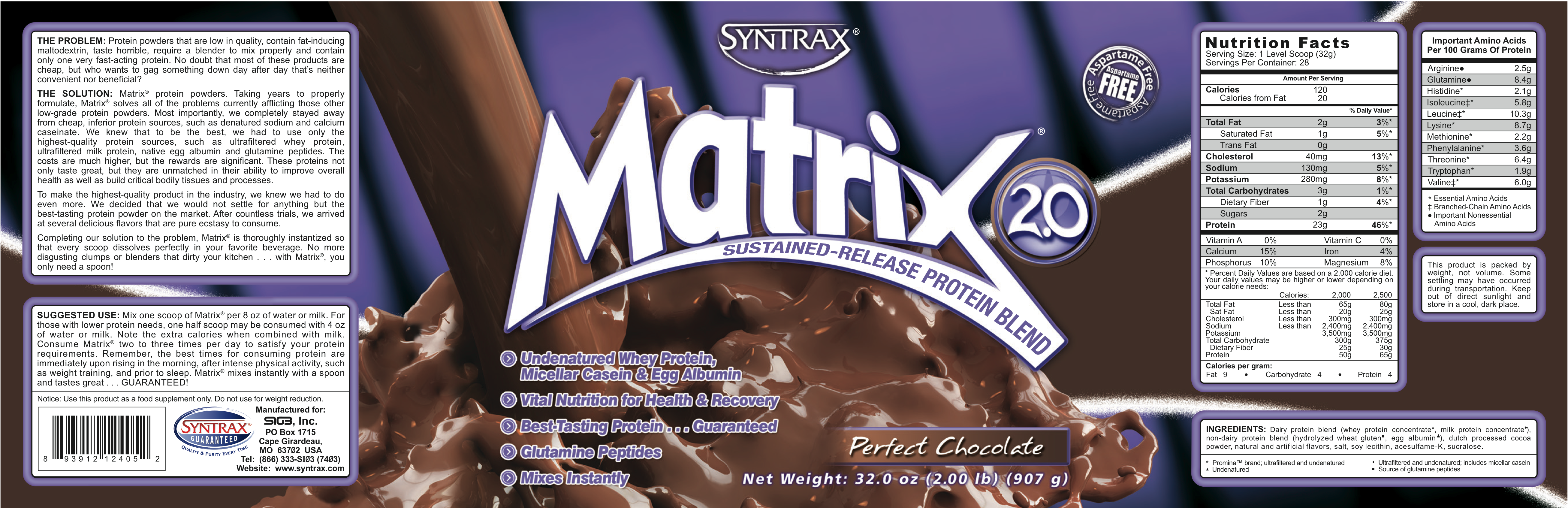 Протеин матрикс (matrix) 5.0 - состав, преимущество, схема приема