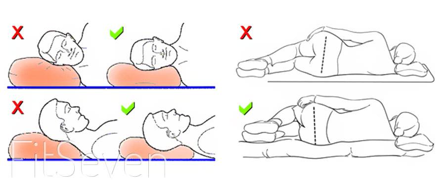 Как правильно спать при остеохондрозе шейного, грудного и поясничного отделов