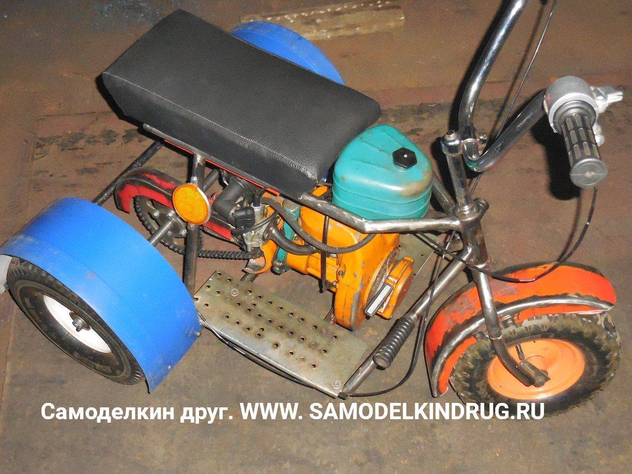 Велосипед с мотором от бензопилы: алгоритм изготовления