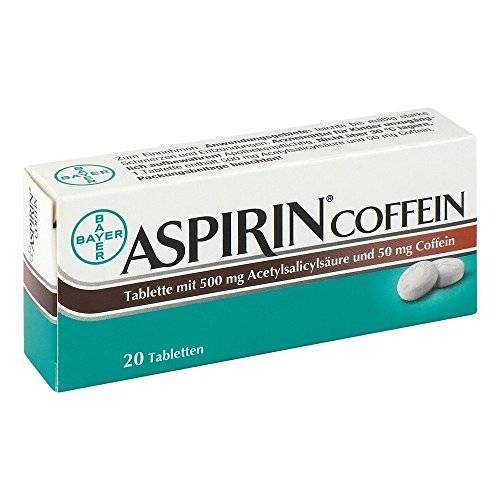 Бронхолитин, кофеин и аспирин