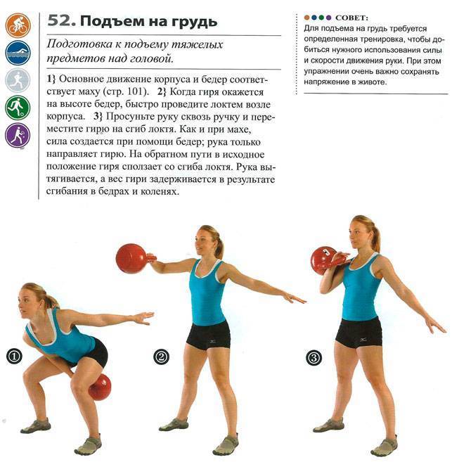 Упражнения с гирей: топ 30 упражнений - бомба тело