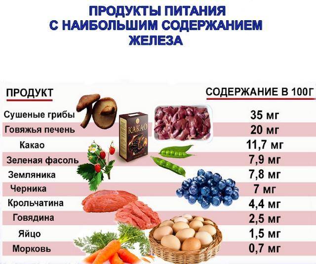 Какие железосодержащие продукты кушать, чтобы гемоглобин не падал. что есть, с чем сочетать, как правильно готовить