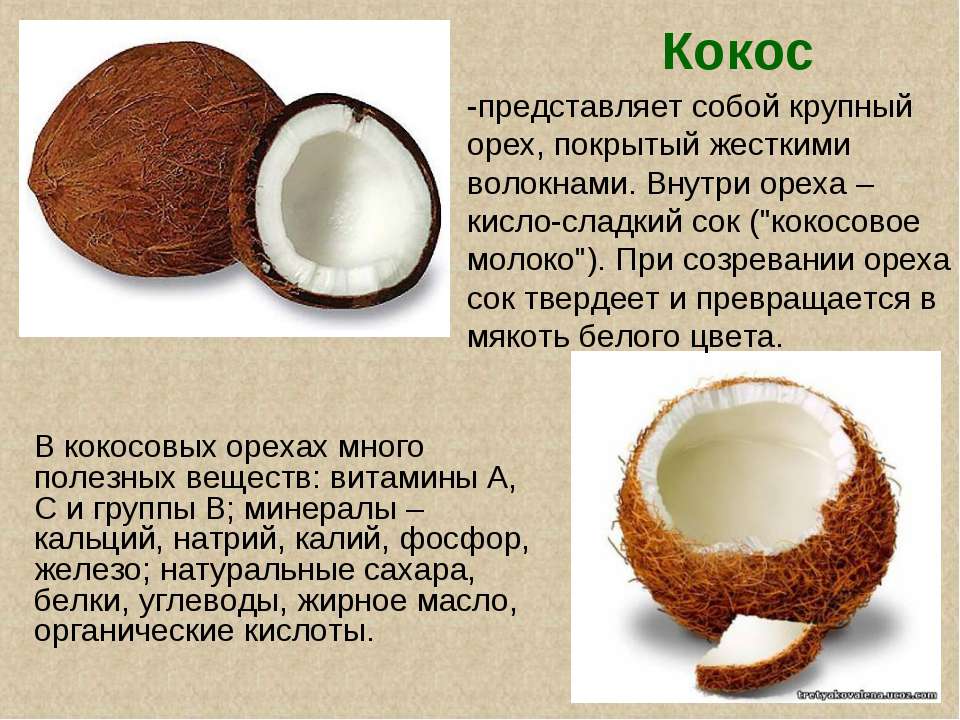 Кокосовая стружка - польза и вред, калорийность, использование в составе десертных блюд и выпечки