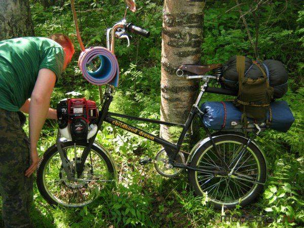 Как поставить двигатель от триммера на велосипед — экстрим спорт
