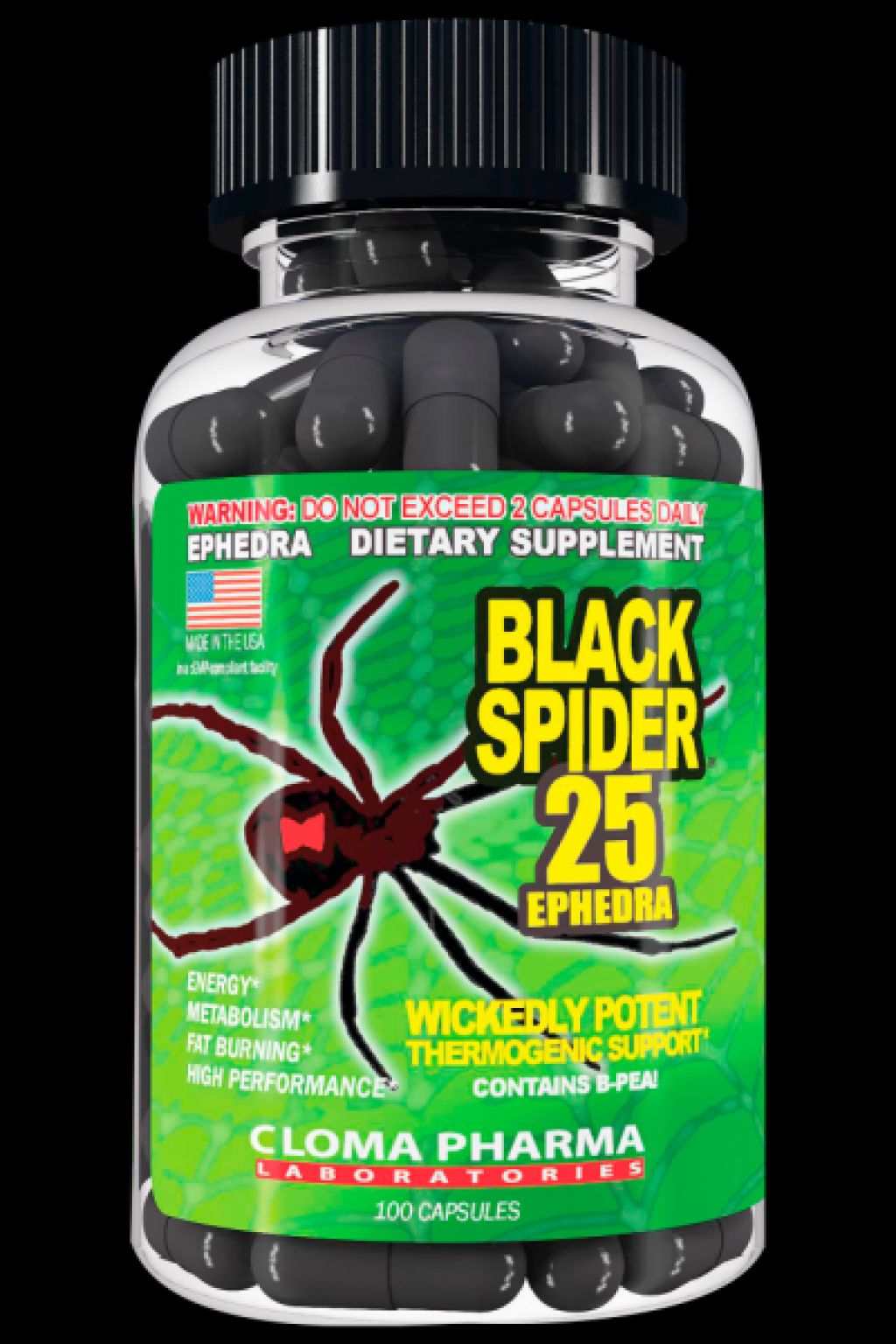 Жиросжигатель black spider 25 ephedra - как принимать?
