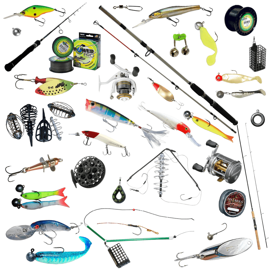 Рыболовные снасти. Инвентарь для рыбалки. Рыболовное снаряжение. Снаряжение для летней рыбалки.