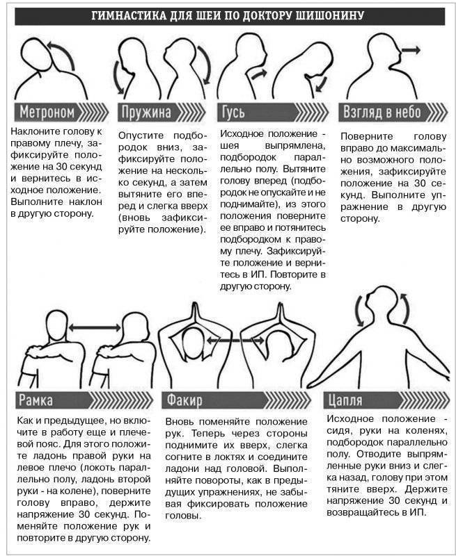 Эффективные виды упражнений при шейном остеохондрозе
