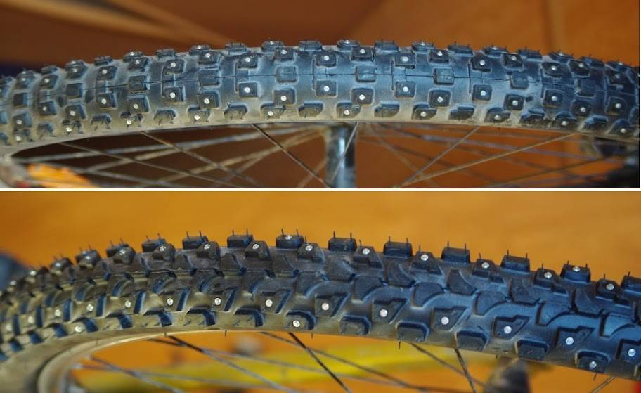 Как поставить шипы на резину велосипеда своими руками?