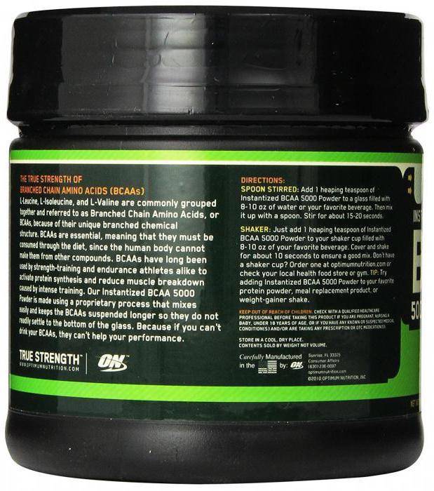 Pro bcaa от optimum nutrition как принимать состав отзывы