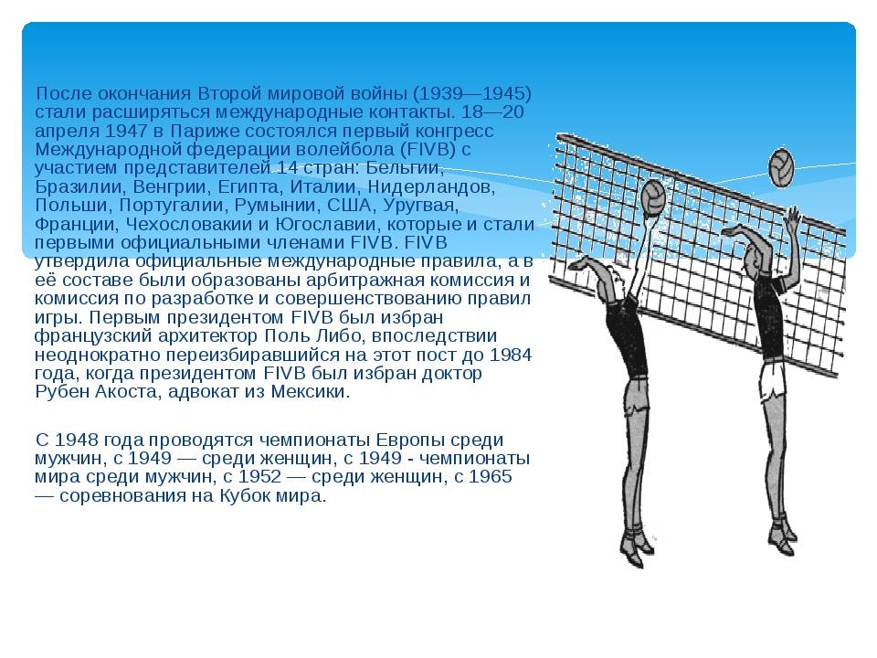 Правила волейбола в картинках