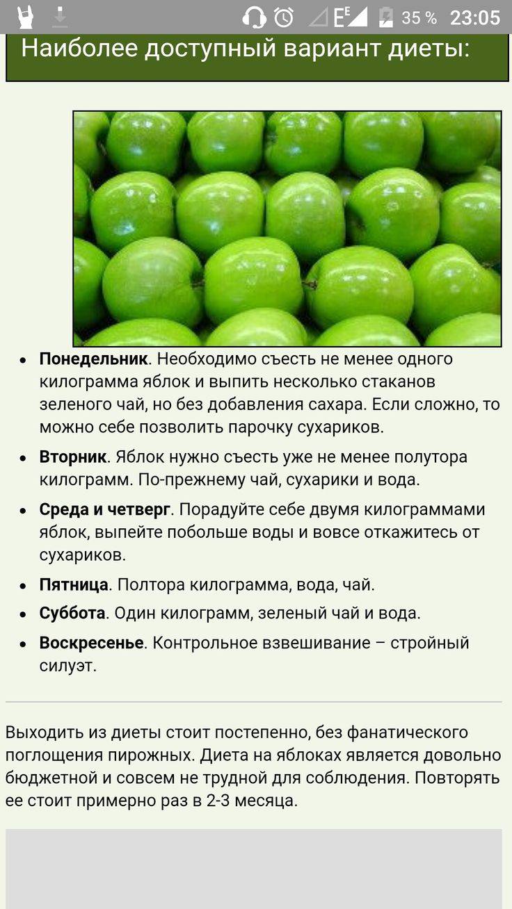 Яблочная диета- все нюансы похудения на яблоках