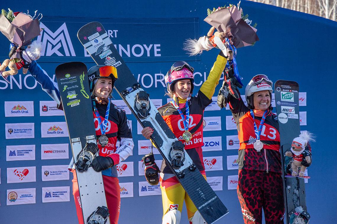 Трое россиян попали в десятку лучших на этапе кубке мира по сноуборду