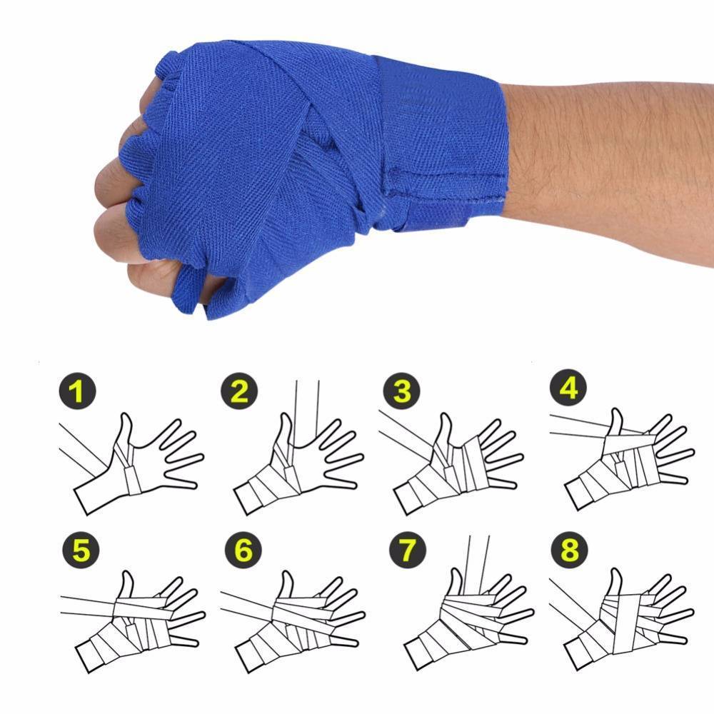 Как правильно наматывать боксерские, эластичные бинты для бокса на руки - видео