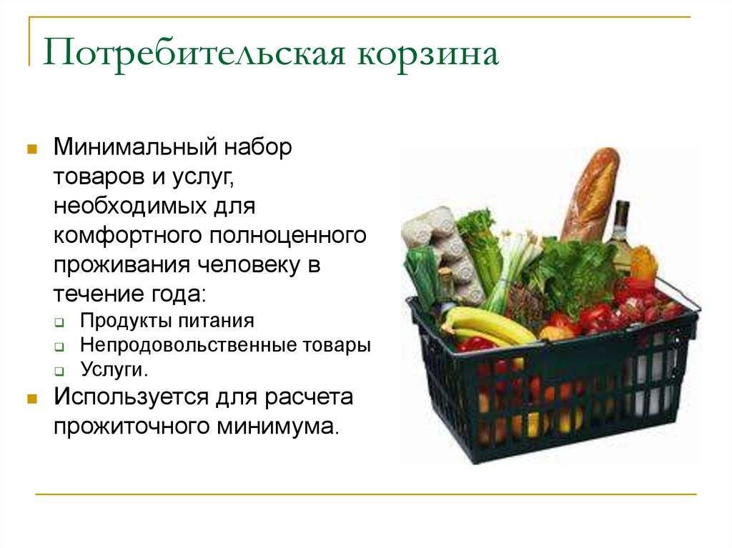 Состав минимальной продуктовой корзины в россии на 1 месяц, ее стоимость и порядок расчета