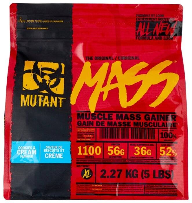 Гейнер mutant mass (мутант масс): состав, преимущества, как принимать