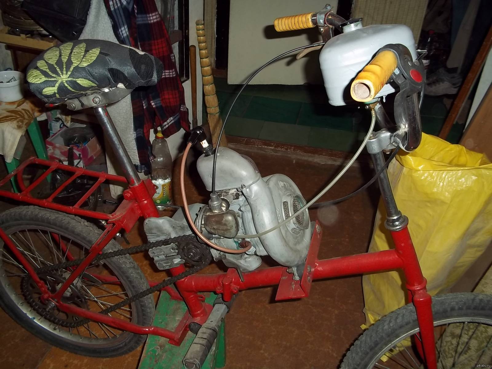 Велосипед, мопед, картинг, квадроцикл из бензопилы своими руками