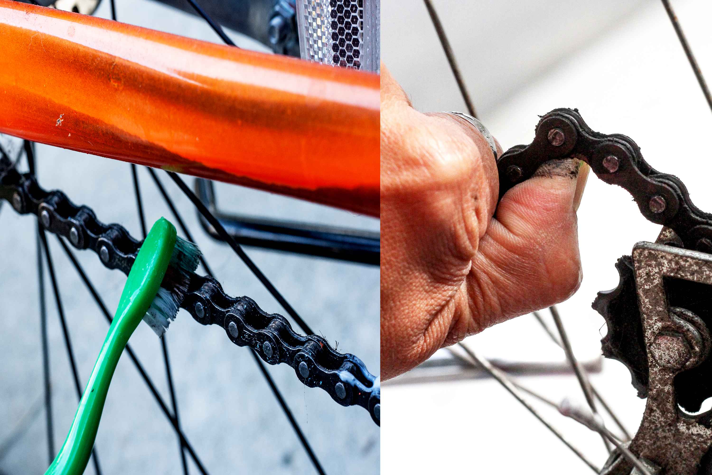 Как поменять цепь на велосипеде. Цепь для велосипеда. Защита цепи для велосипеда. Съемная цепь для велосипеда. Велосипед с резиновой цепью.