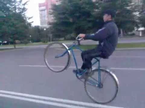 Как ездить на заднем колесе на велосипеде (как встать на колесо)
