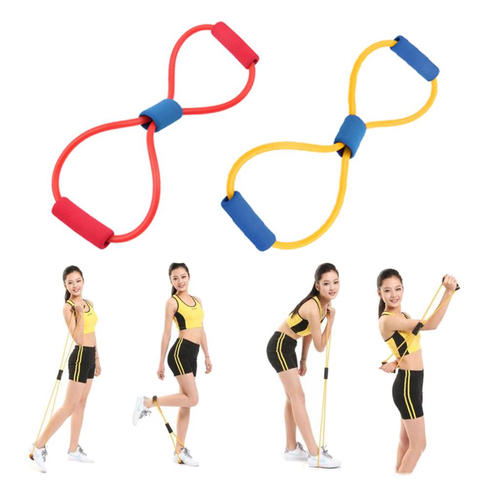 Эспандер восьмерка: упражнения для мышц рук, ног, ягодиц, спины, груди и живота