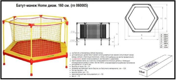 Батут сборка фото