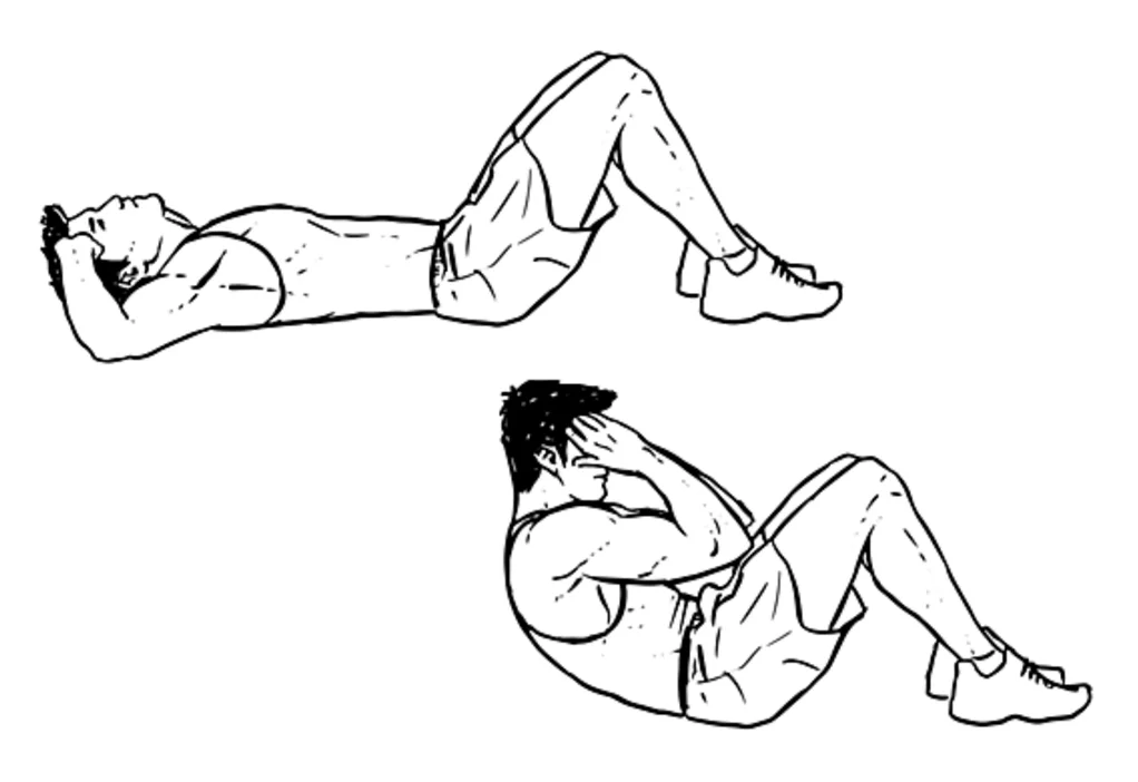 Упражнение картина. Упражнение на пресс поднимание туловища. Поднимание туловища из положения лежа. Упражнение поднимание туловища из положения лежа на спине. Техника выполнения пресса лежа на полу.
